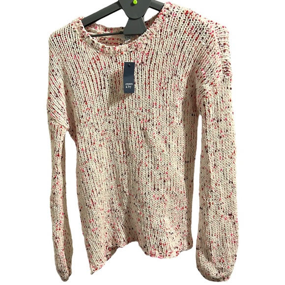 Crown and Ivy NWT bubble sleeve confetti sweater size S - Picture 3 of 12